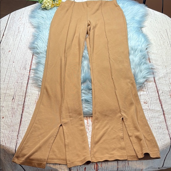 NA-KD Seam Detail Split Hem High Waisted Pants sz M - Picture 1 of 8